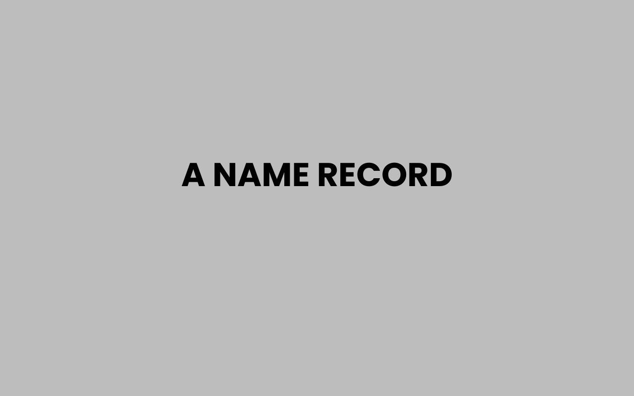 a name record