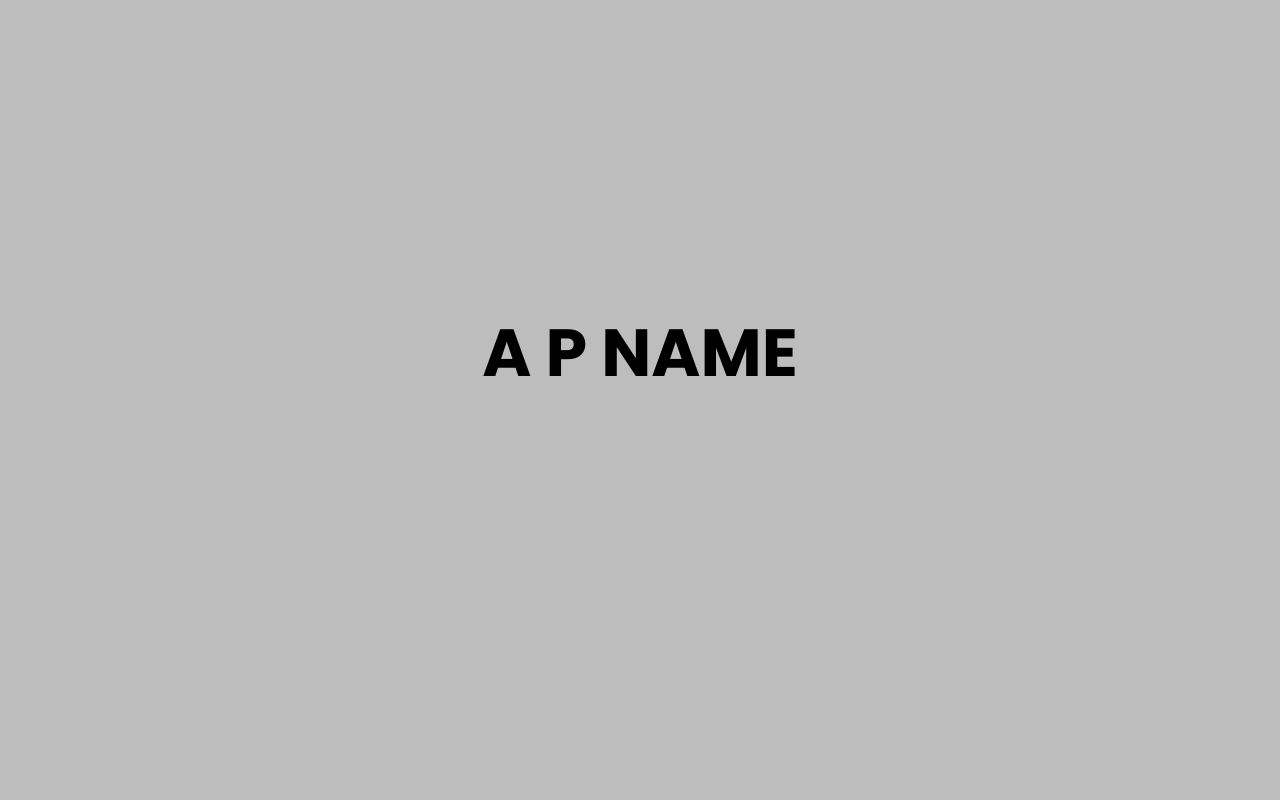 a p name