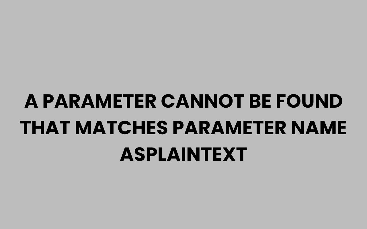 a parameter cannot be found that matches parameter name