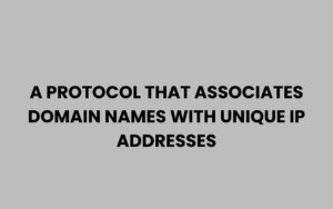Domain Partners A Protocol That Associates Domain Names With Unique IPs
