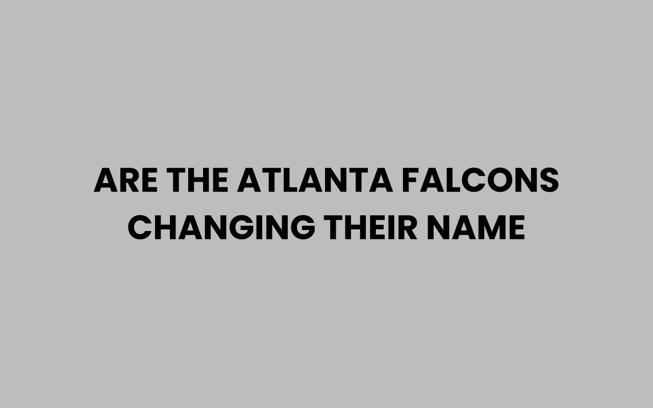 are the atlanta falcons changing their name
