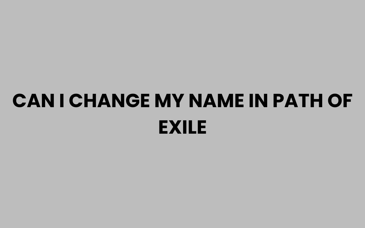 can i change my name in path of