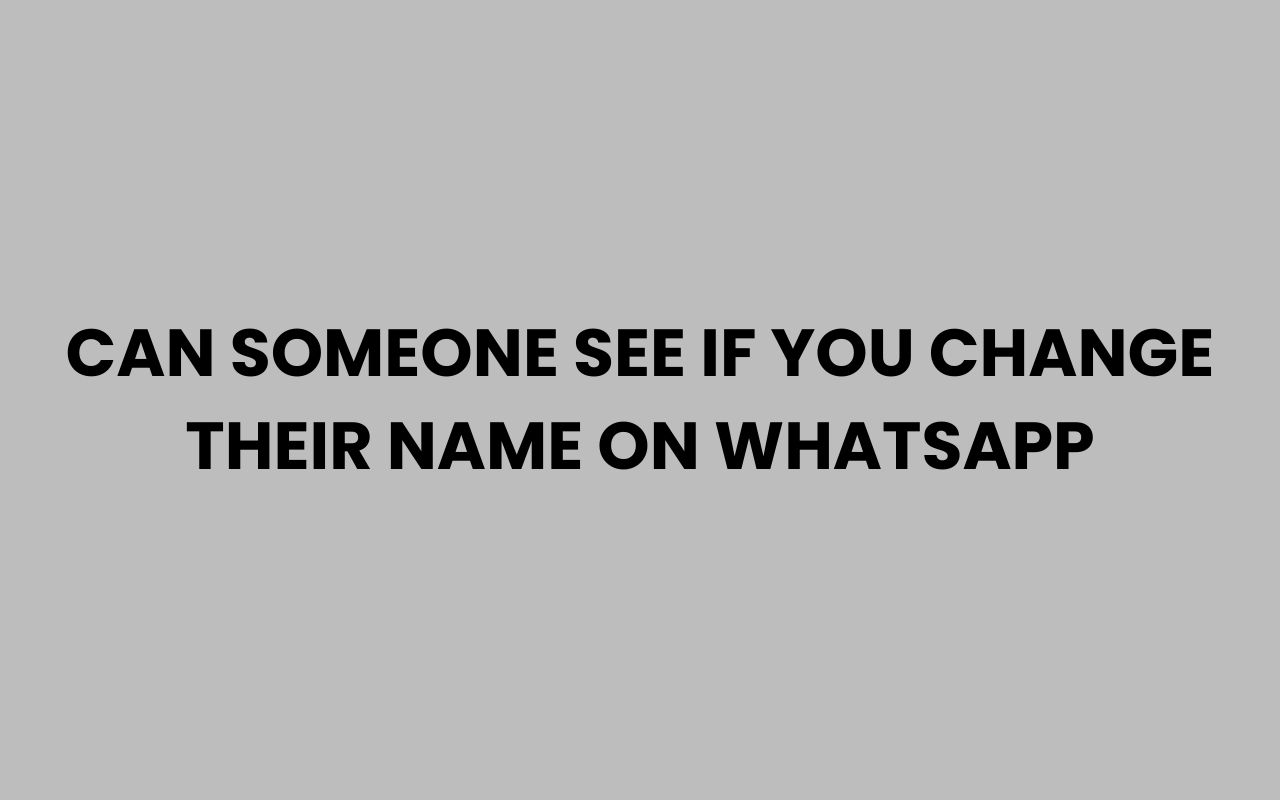 can someone see if you change their name on whatsapp