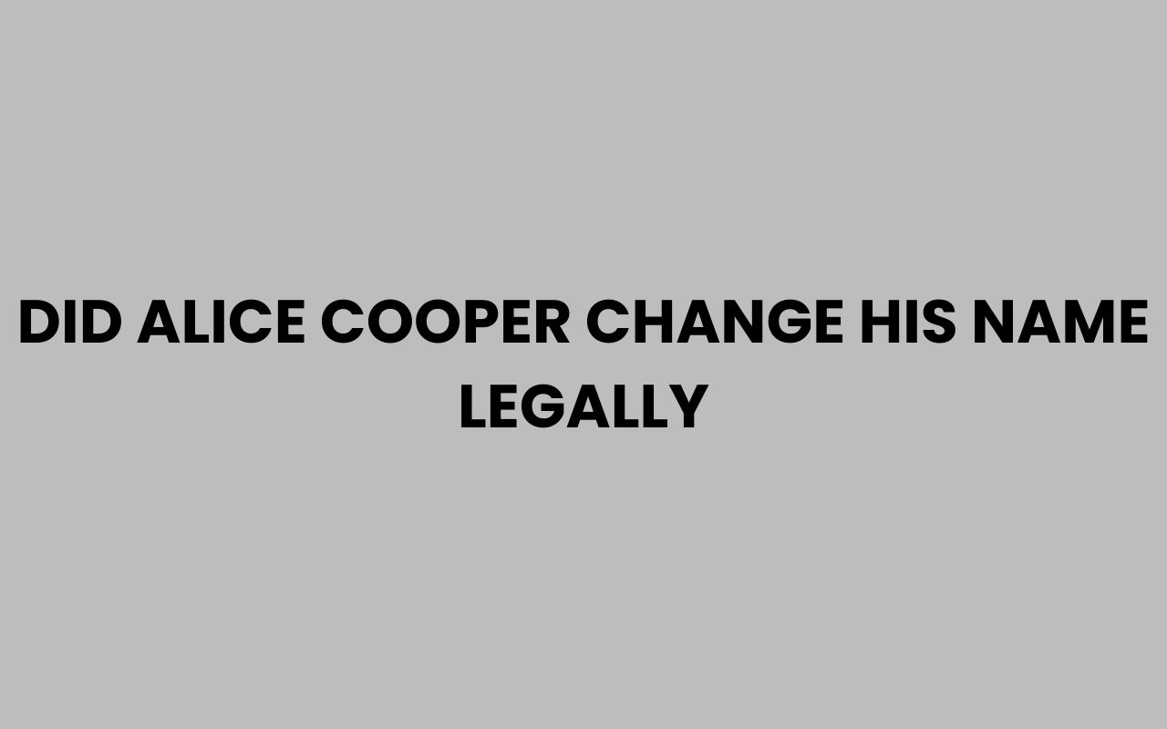 did alice cooper change his name legally