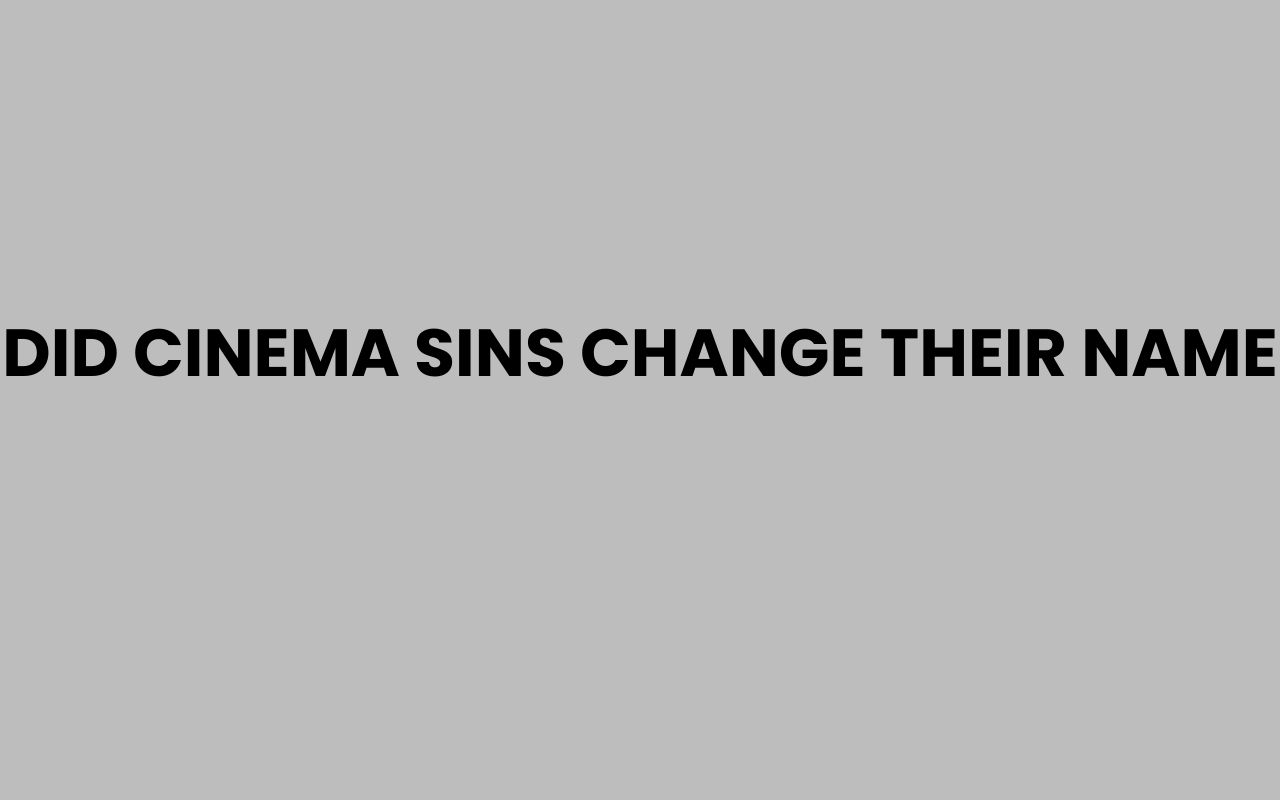 did cinema sins change their name