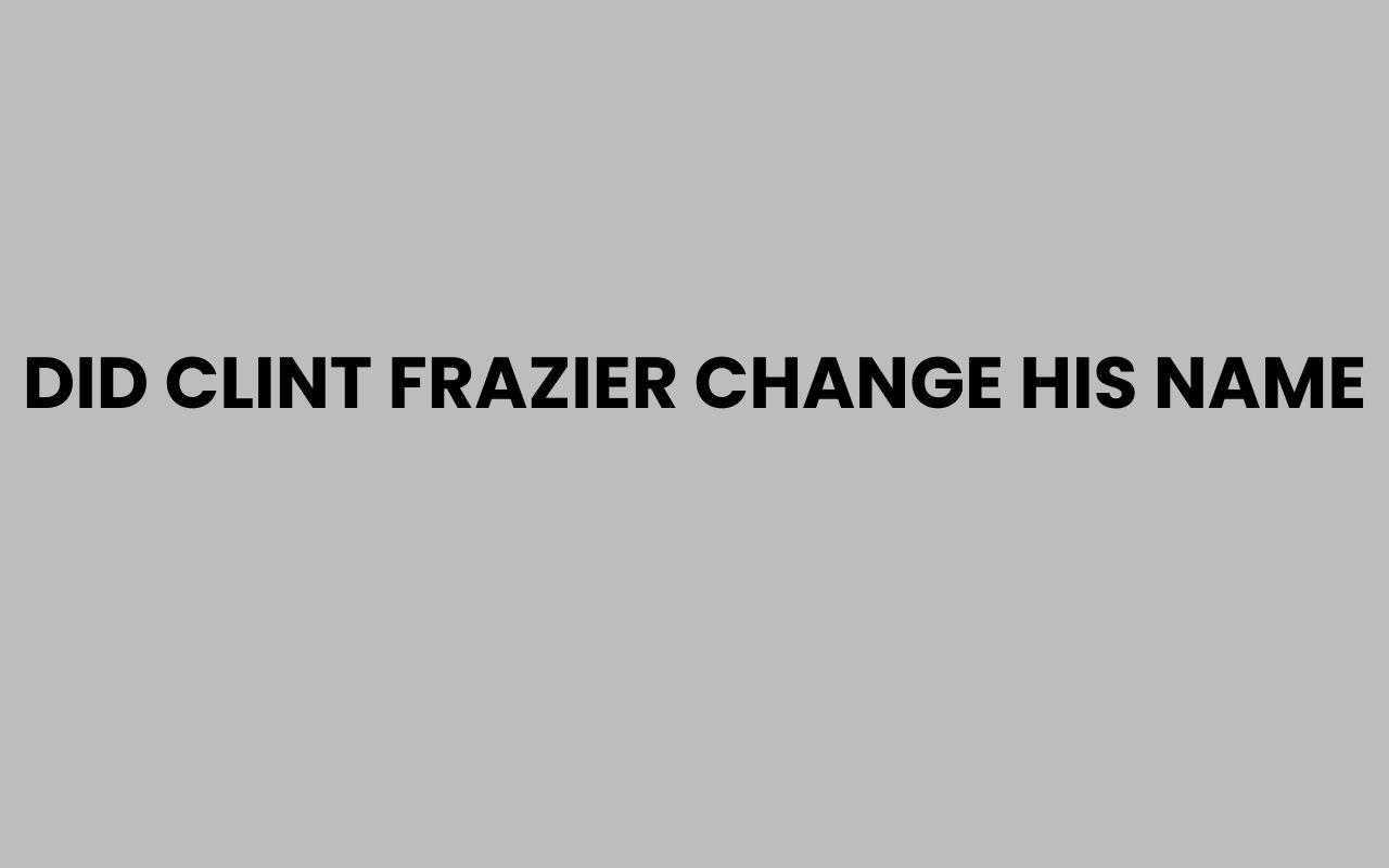 did clint frazier change his name