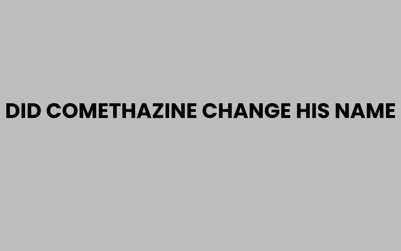 did comethazine change his name