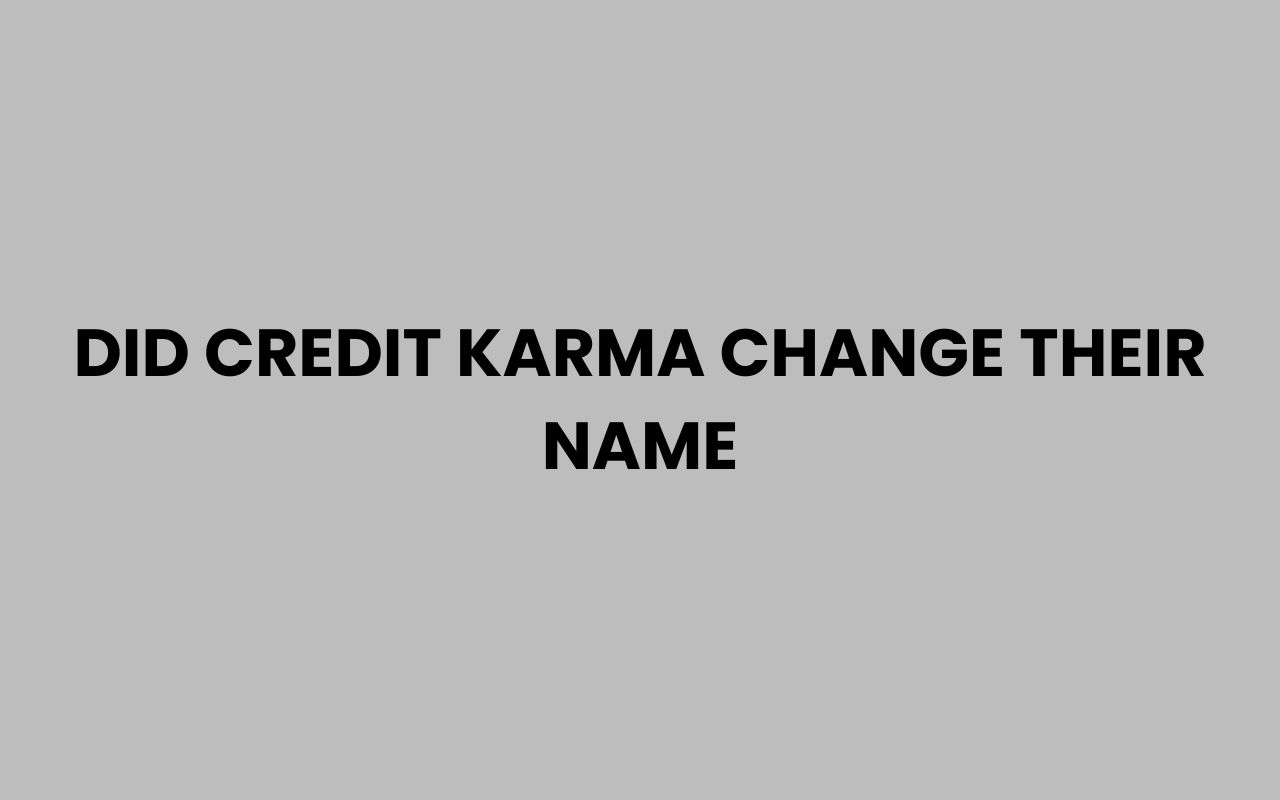 did credit karma change their name