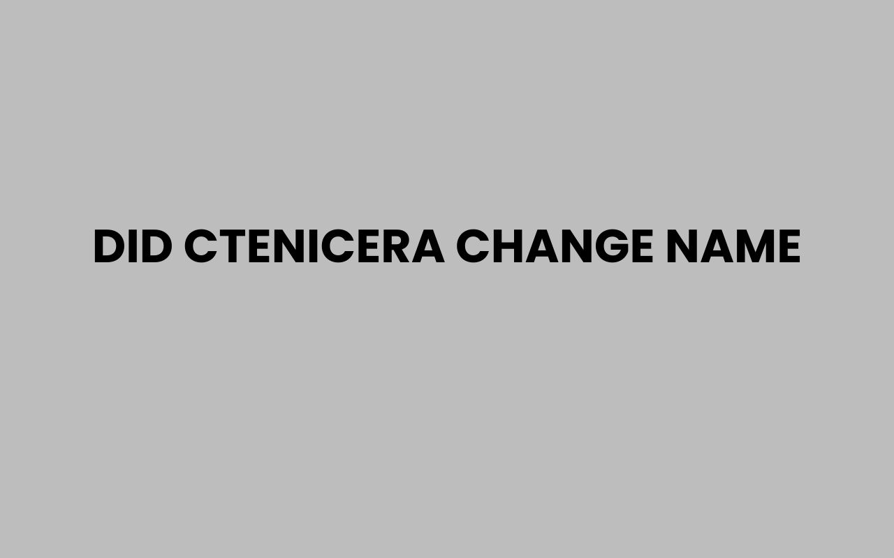 did ctenicera change name