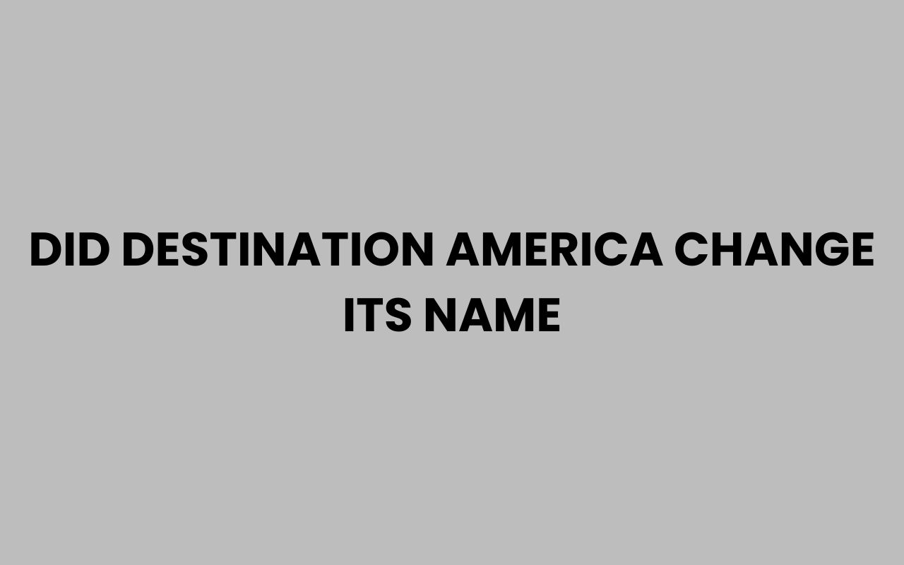 did destination america change its name