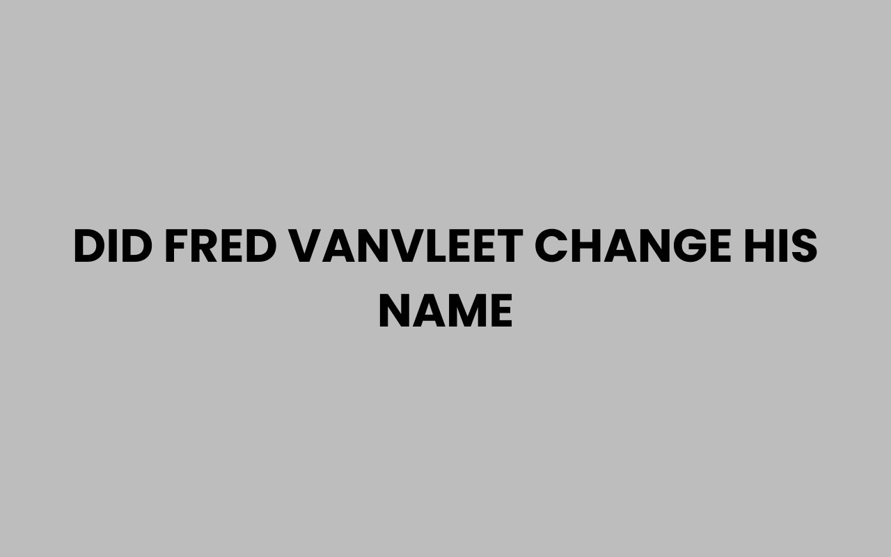 did fred vanvleet change his name