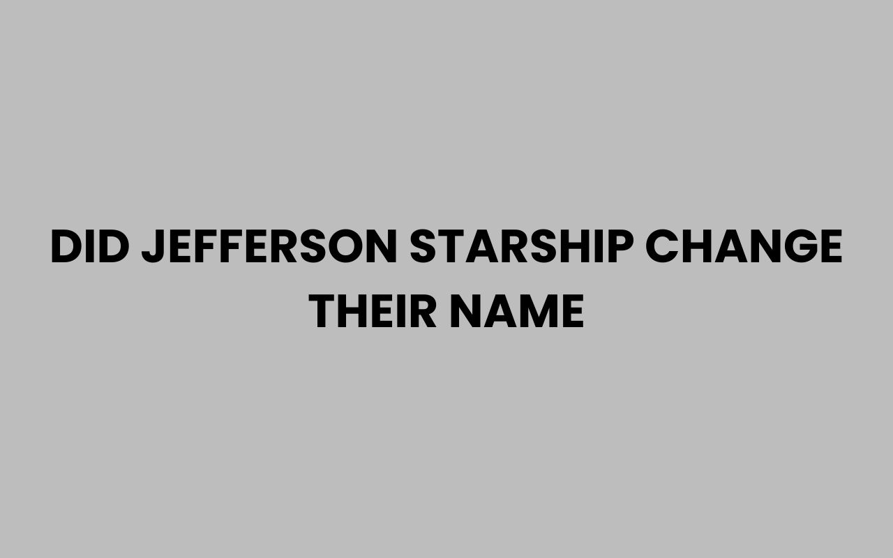 did jefferson starship change their name