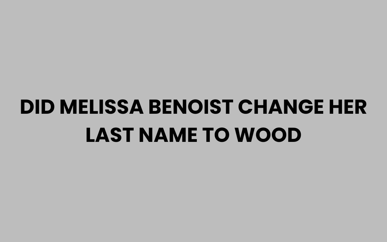 did melissa benoist change her last name to wood
