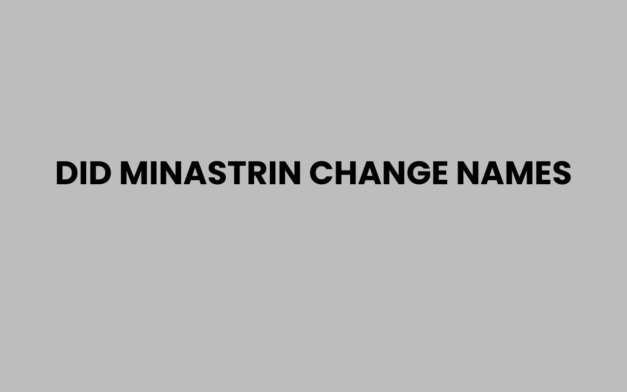 did minastrin change names