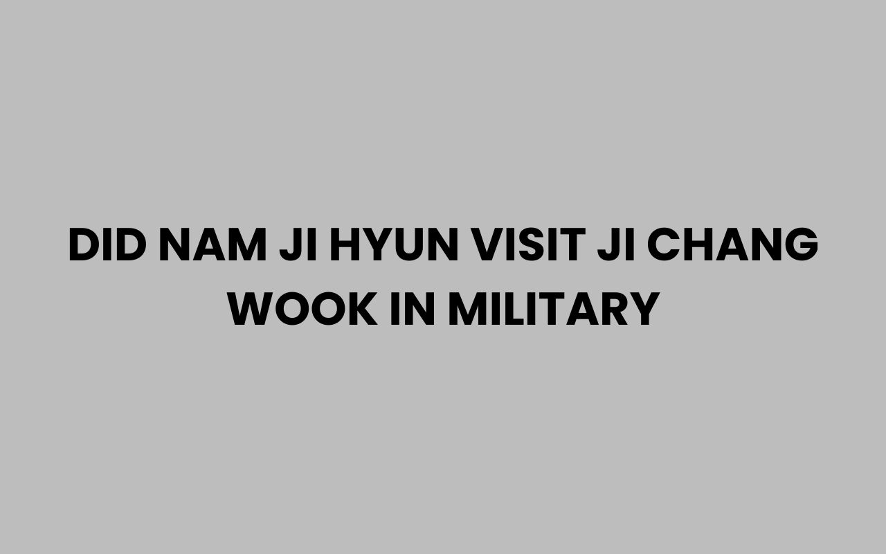 did nam ji hyun visit ji chang wook in military