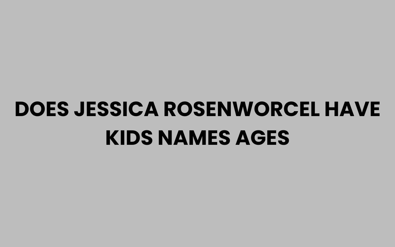 does jessica rosenworcel have kids names ages
