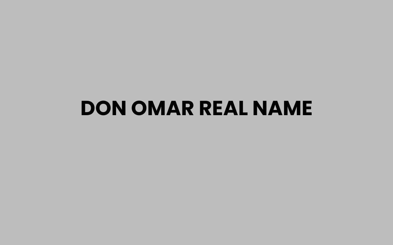 don omar real name