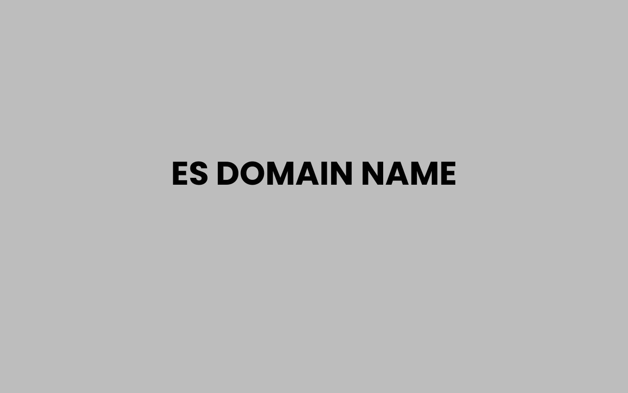 es domain name