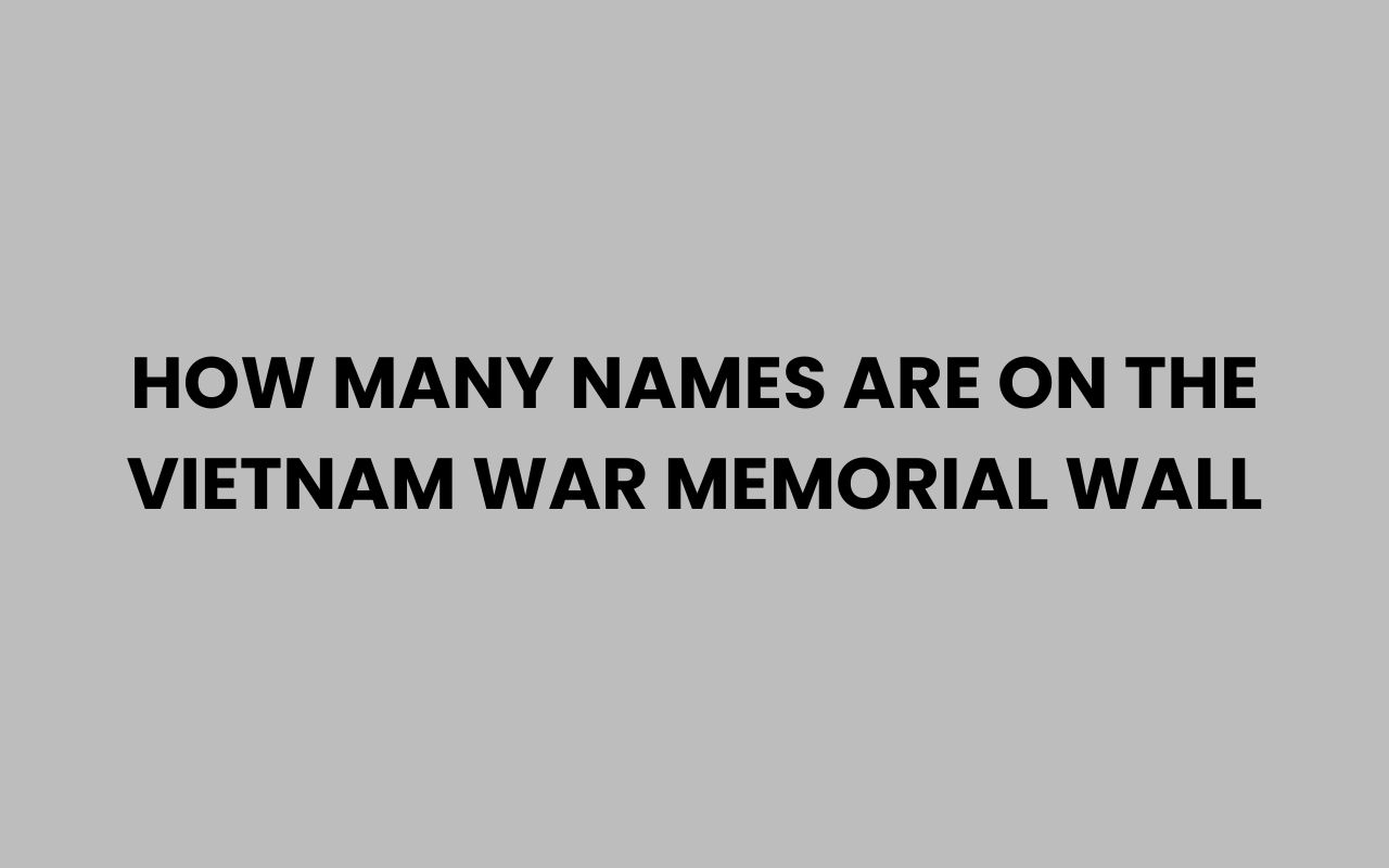 how many names are on the vietnam war memorial wall