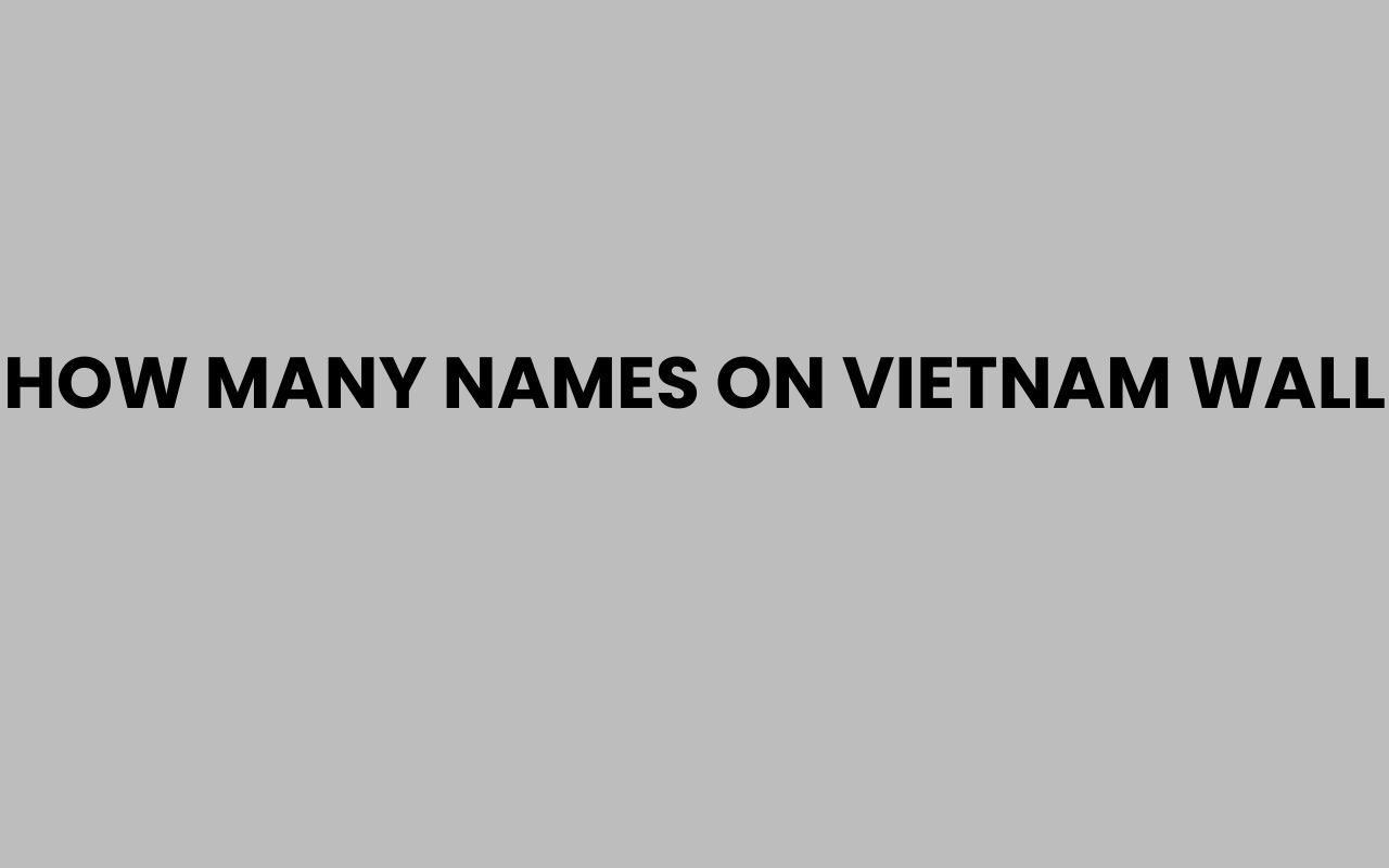 how many names on vietnam wall