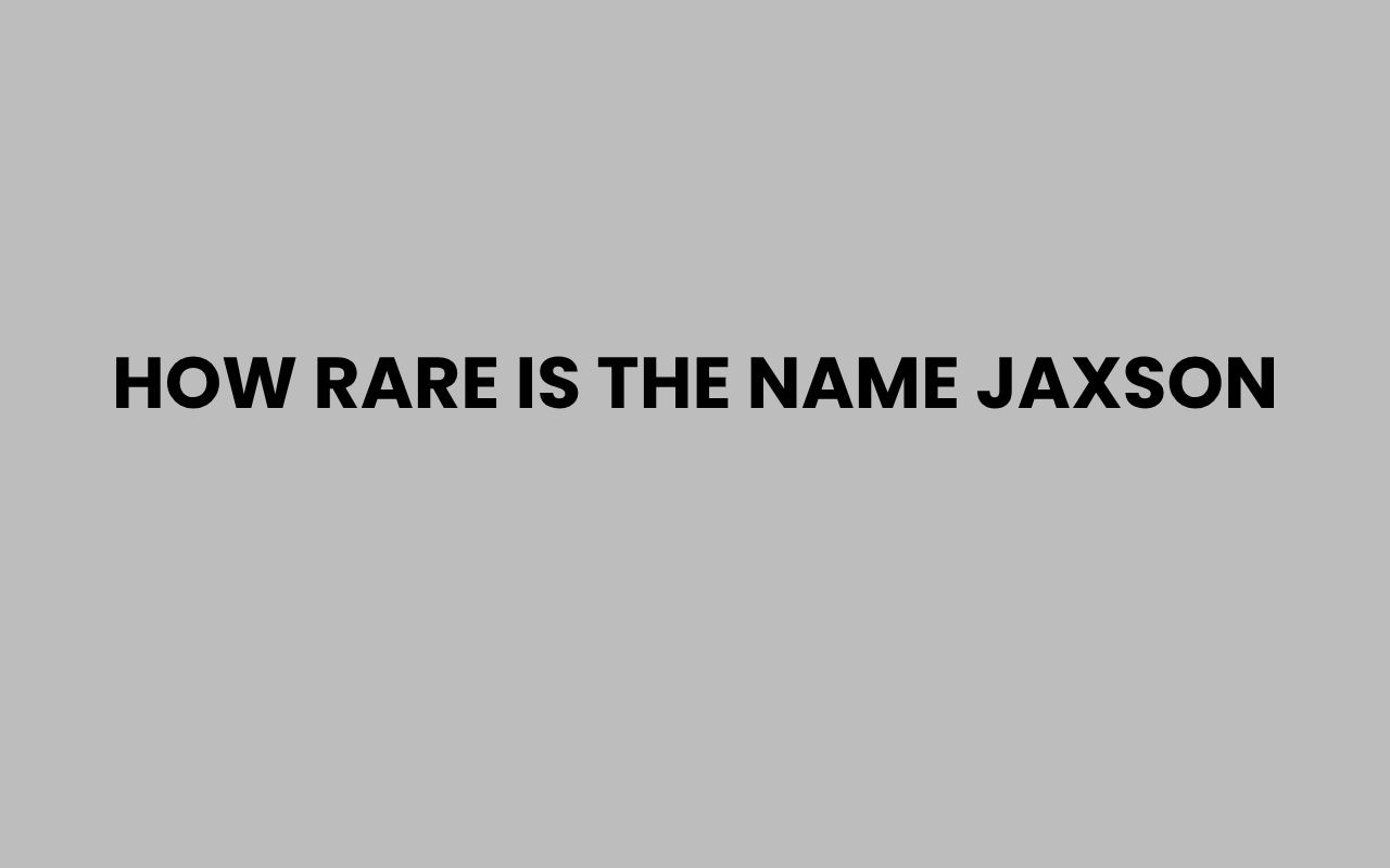 how rare is the name