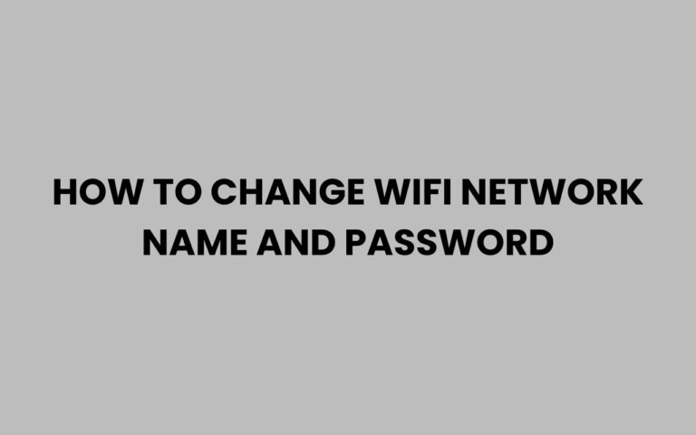 Gallery Detail: How To Change WiFi Network Name And Password Easily