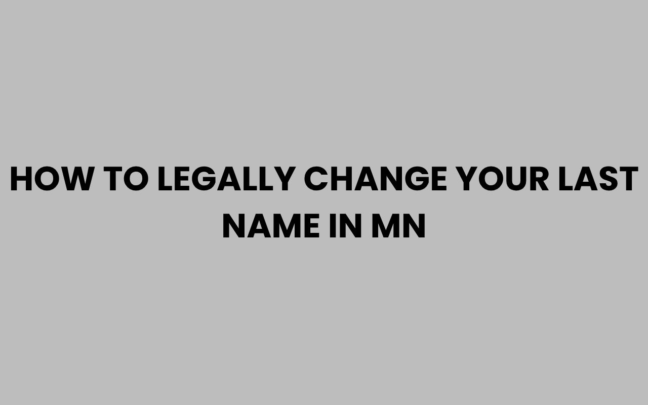 how to legally change your last name in mn
