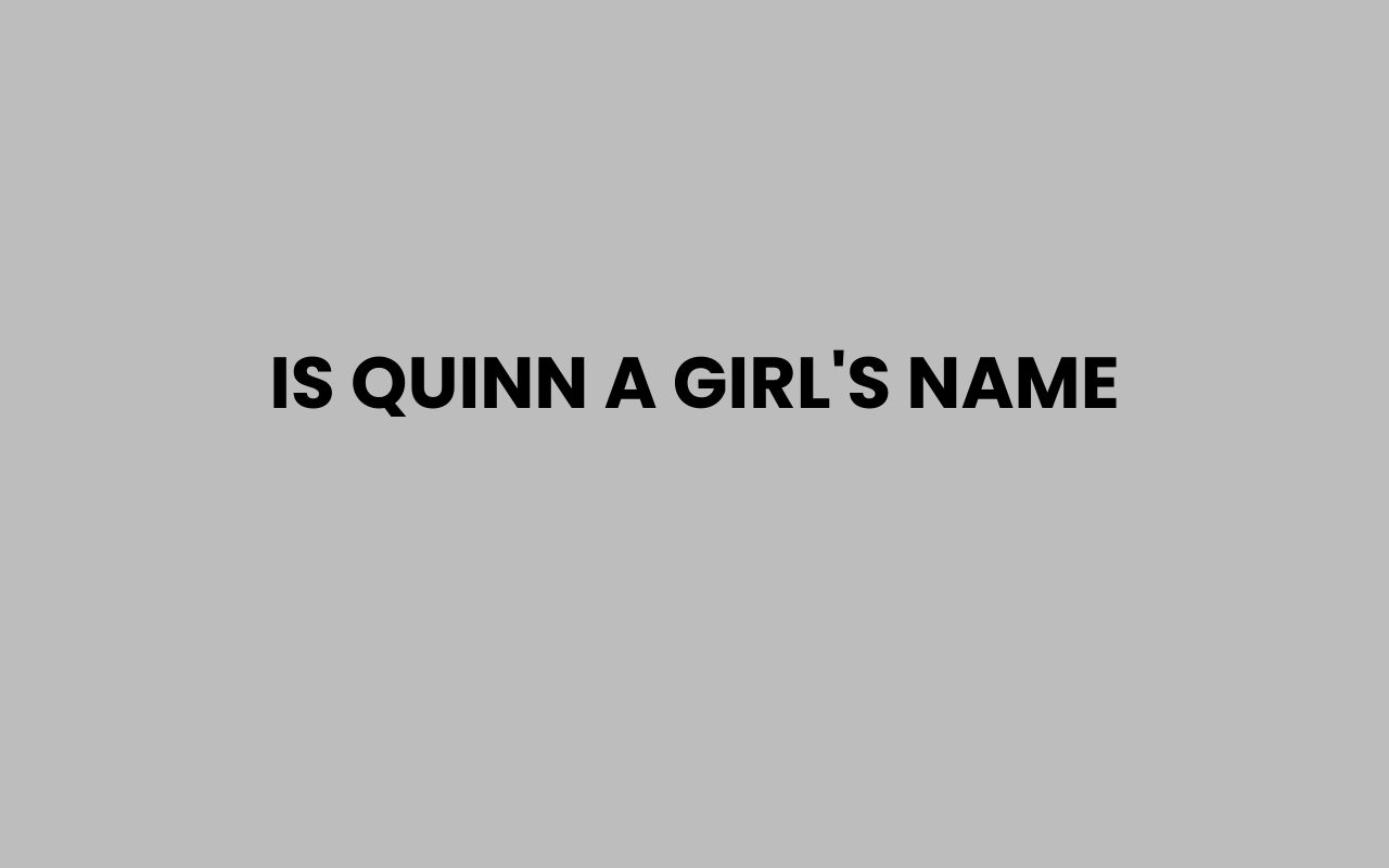 is quinn a girls name