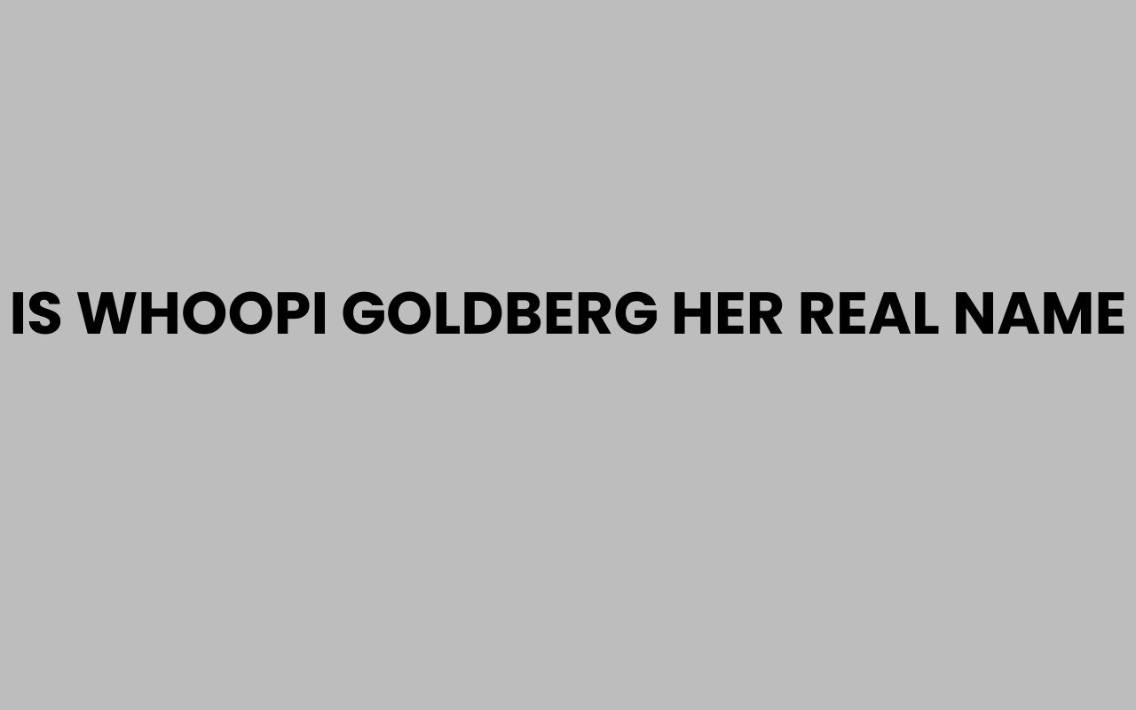 is whoopi goldberg her real name