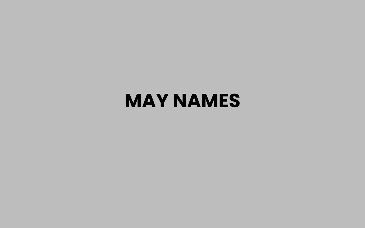 may names