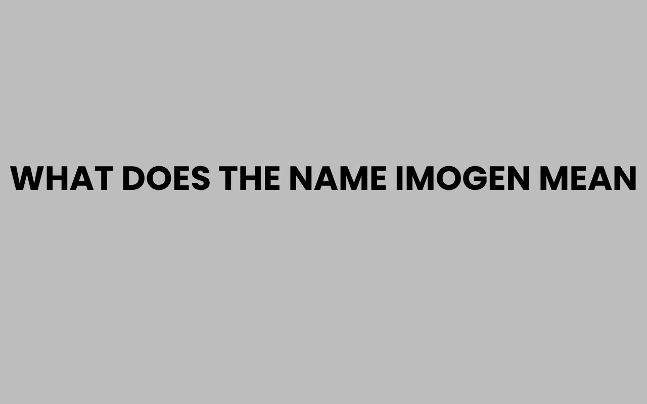 what does the name imogen mean