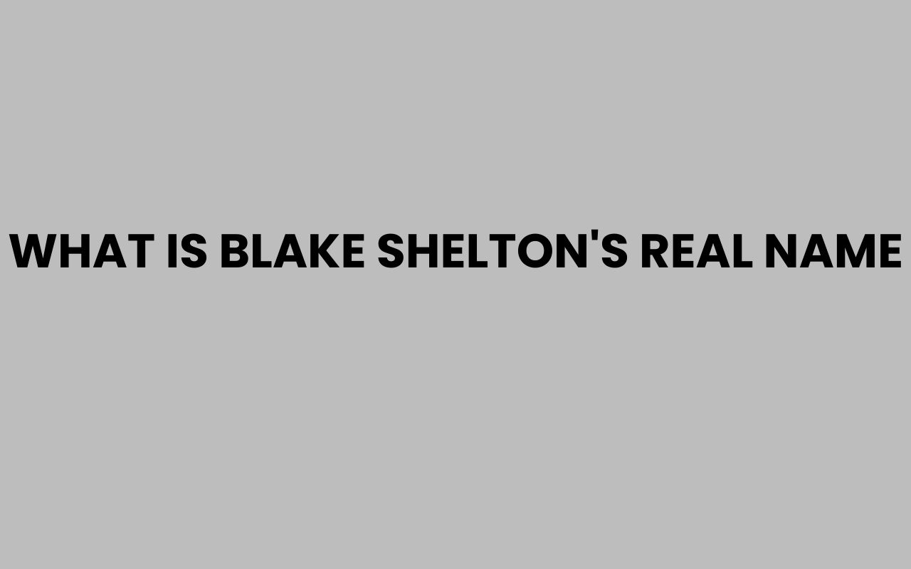 what is blake sheltons real name