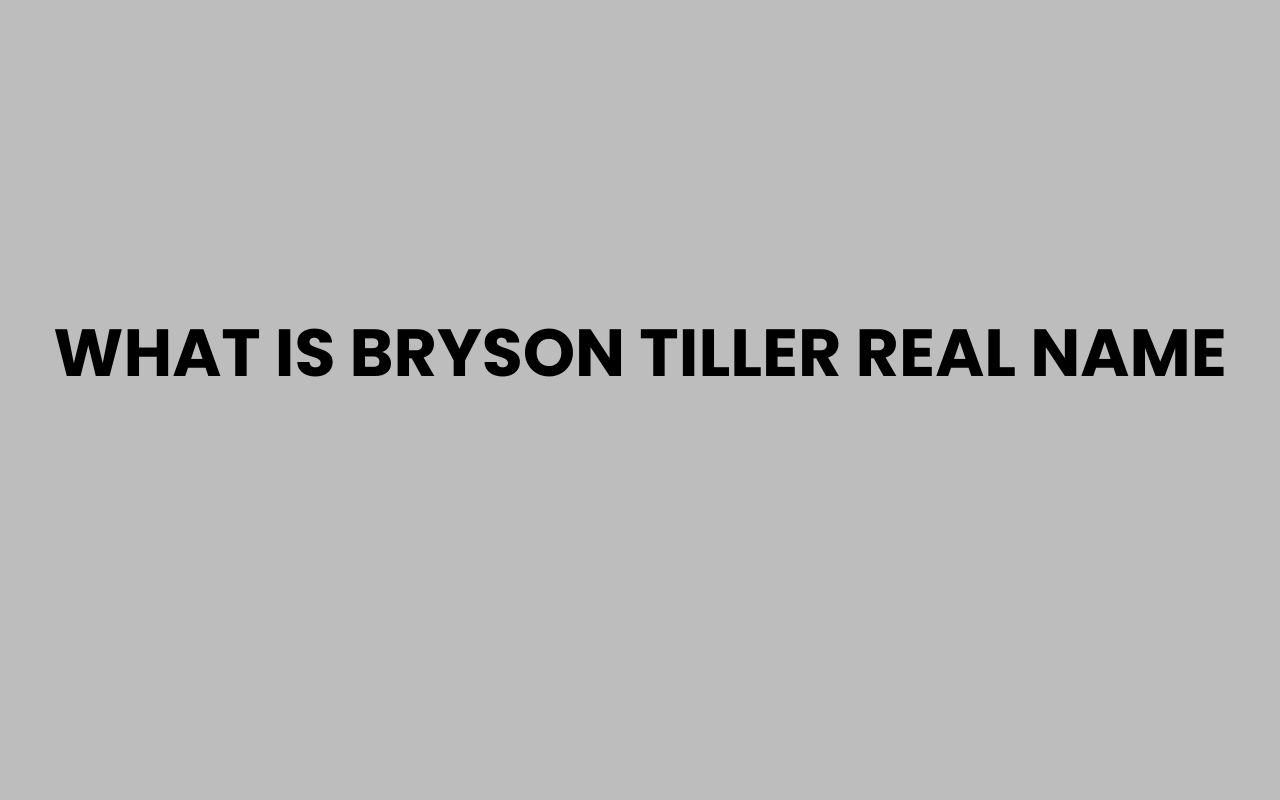 what is bryson tiller real name