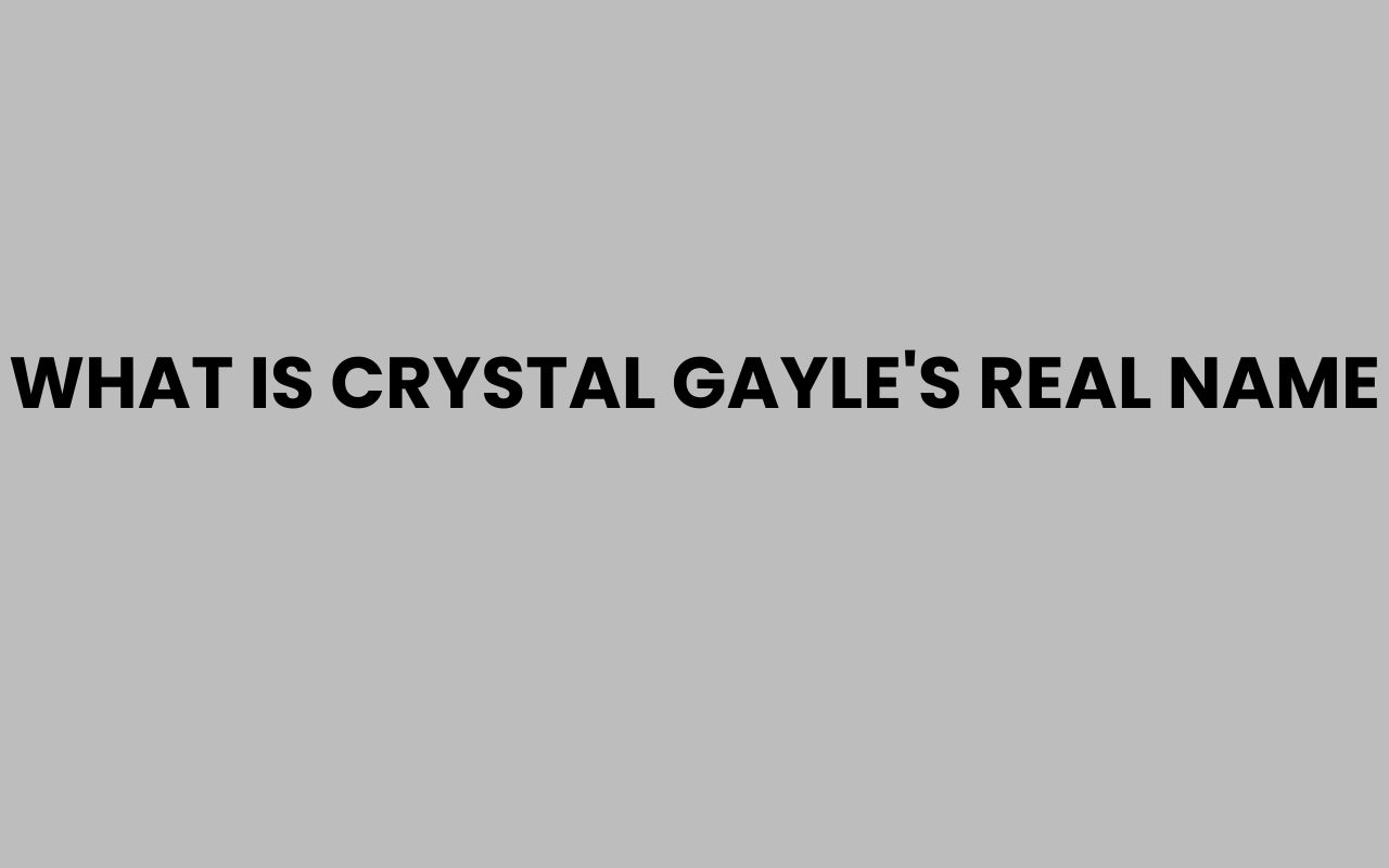 what is crystal gayles real name
