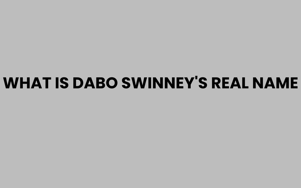 what is dabo swinneys real name