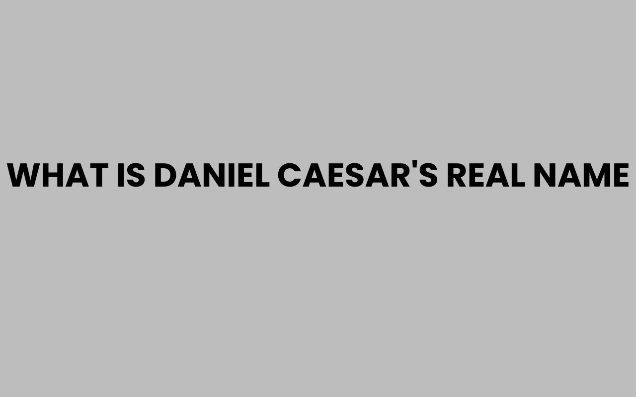 what is daniel caesars real name