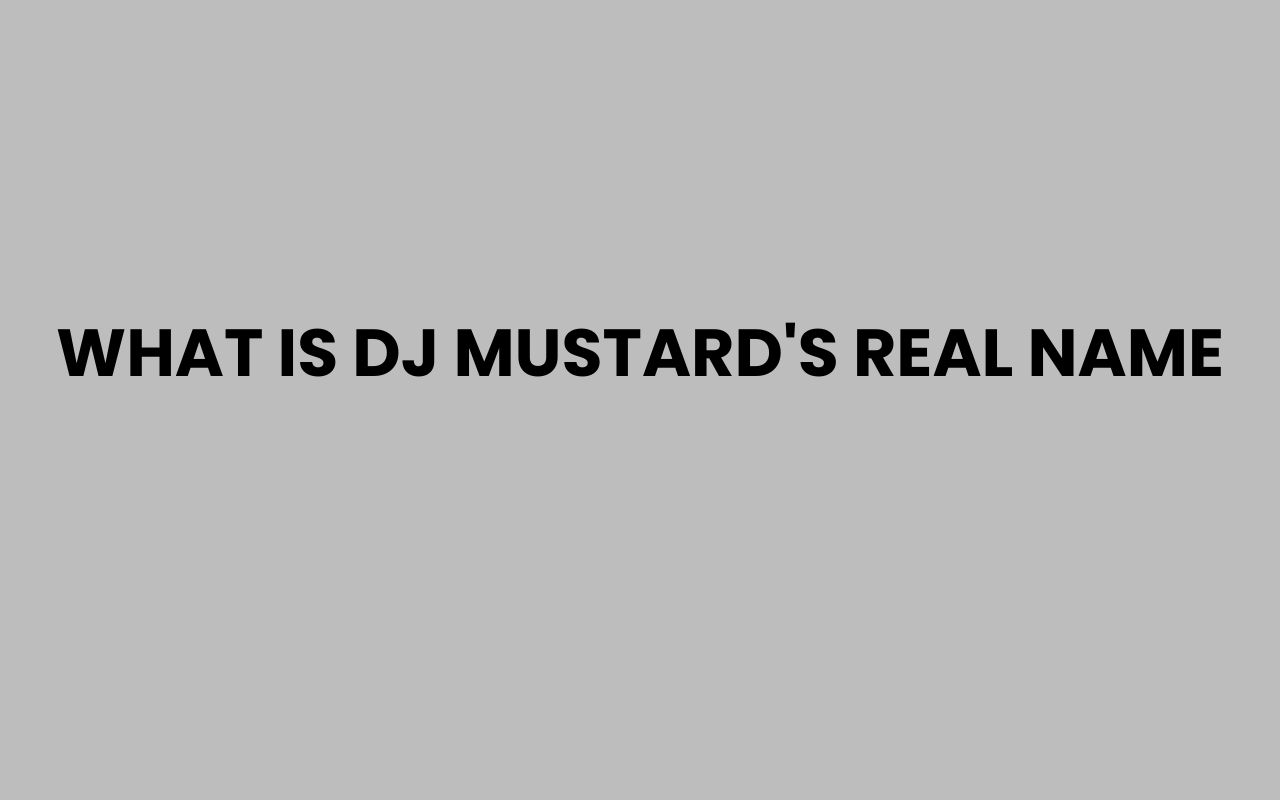what is dj mustards real name