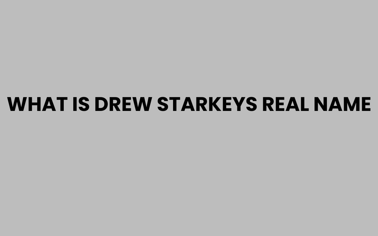 what is drew starkeys real name