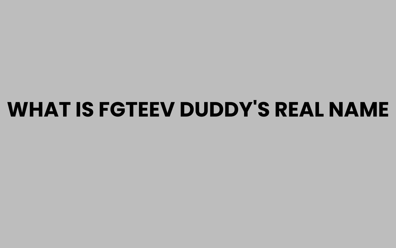 what is fgteev duddys real name