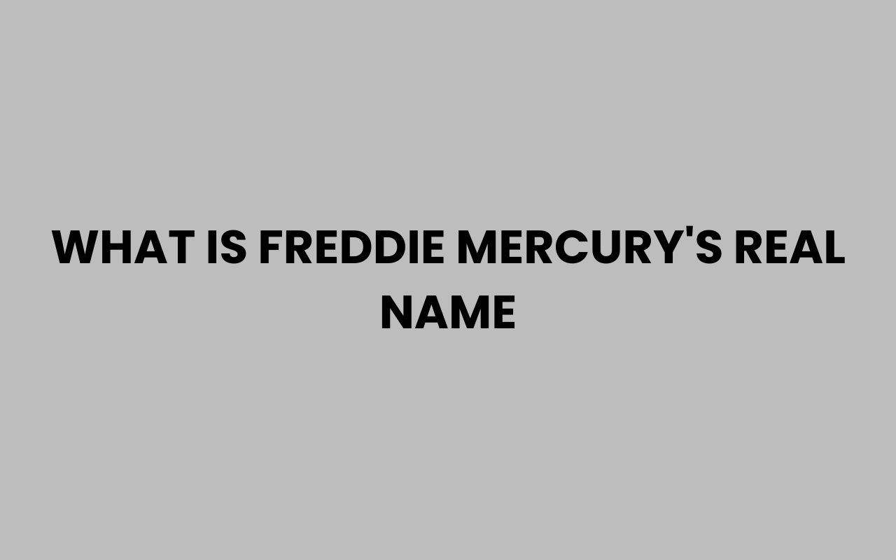 what is freddie mercurys real name