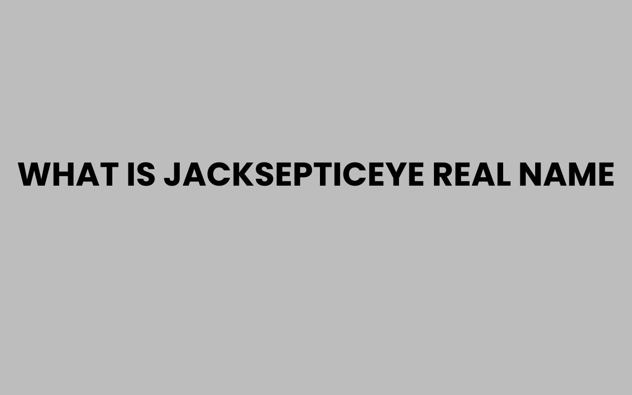 what is jacksepticeye real name
