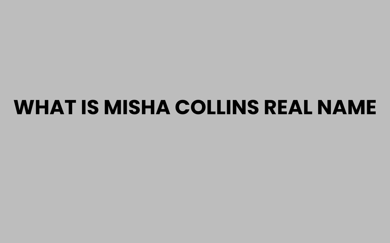 what is misha collins real name
