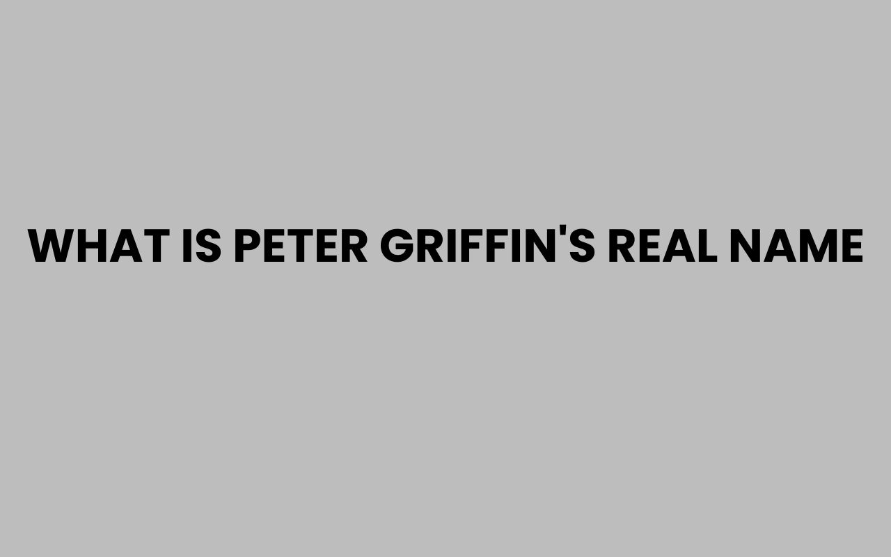 what is peter griffins real name