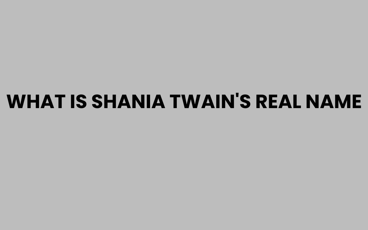 what is shania twains real name