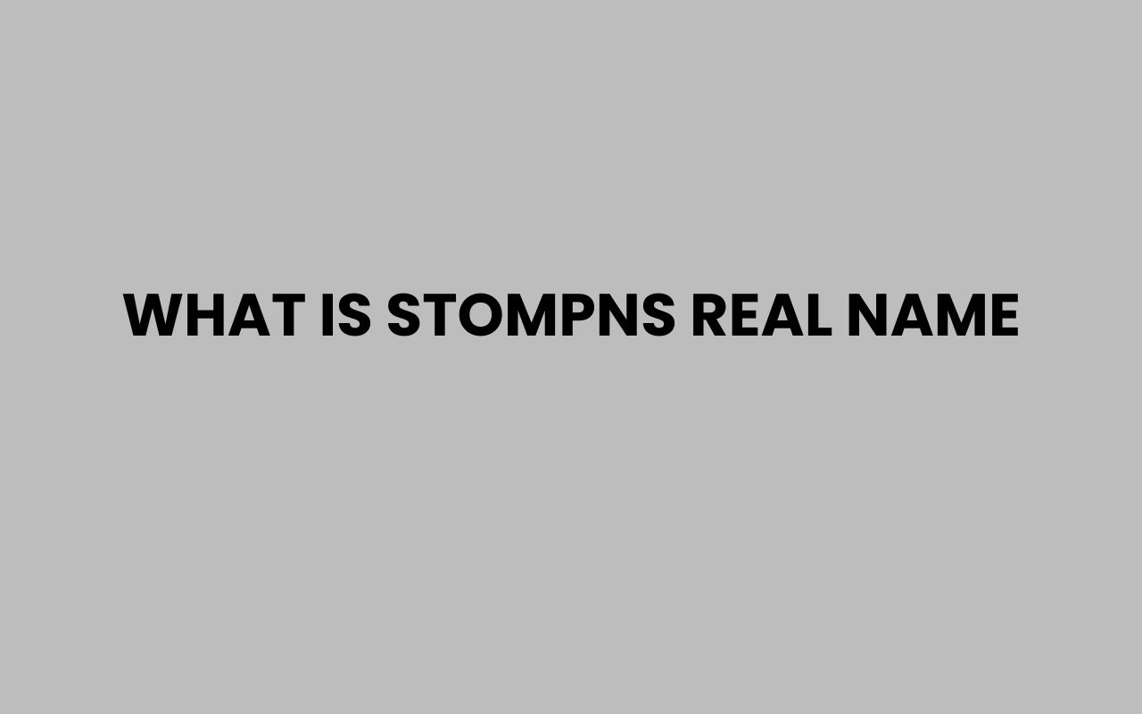 what is stompns real name