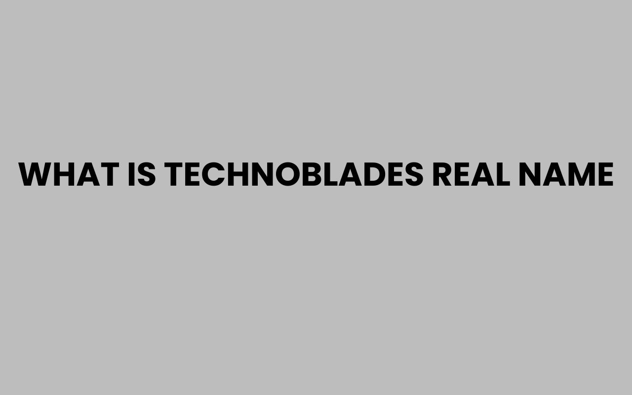 what is technoblades real name