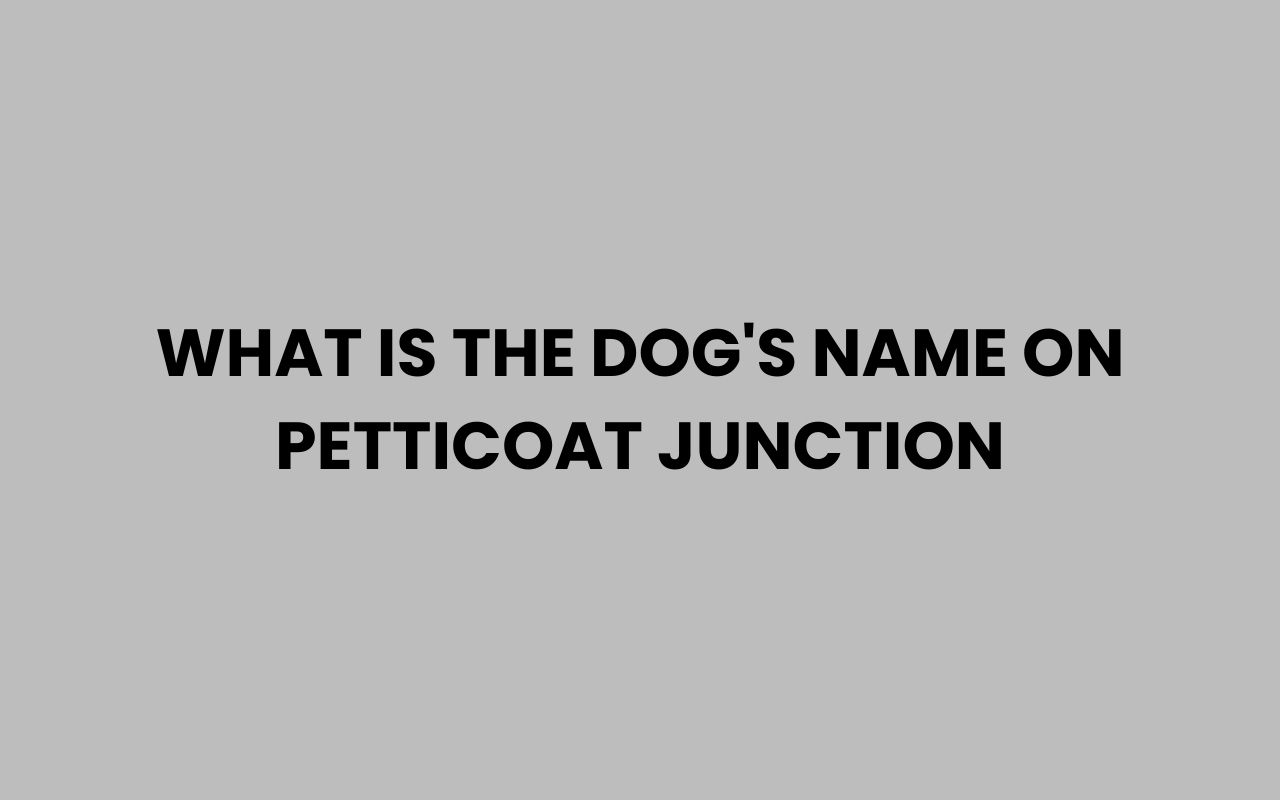 what is the dogs name on petticoat junction