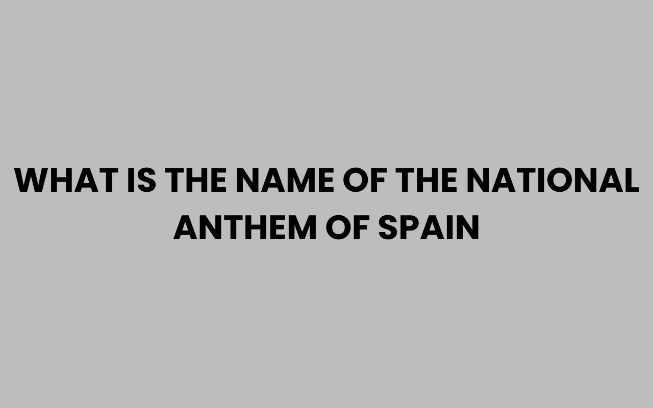 what is the name of the national anthem of spain