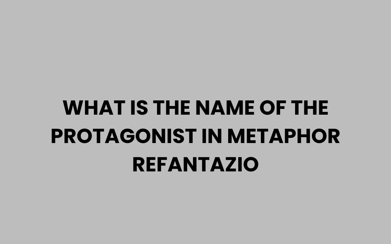what is the name of the protagonist in metaphor refantazio