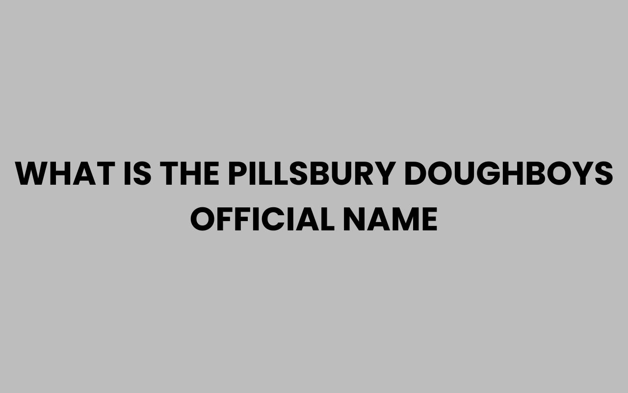 what is the pillsbury doughboys official name